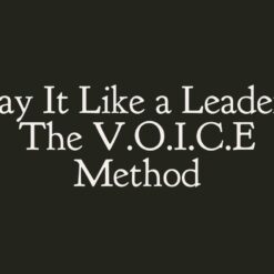 Say It Like a Leader Workshop